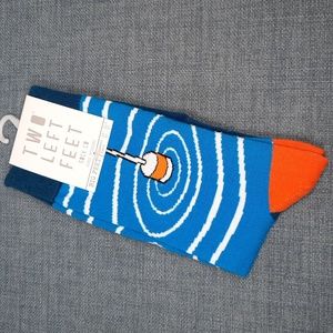 Socks Sox Fishing Bobber Two Left Feet Co. Unisex Dad Father's Day Gift NWT